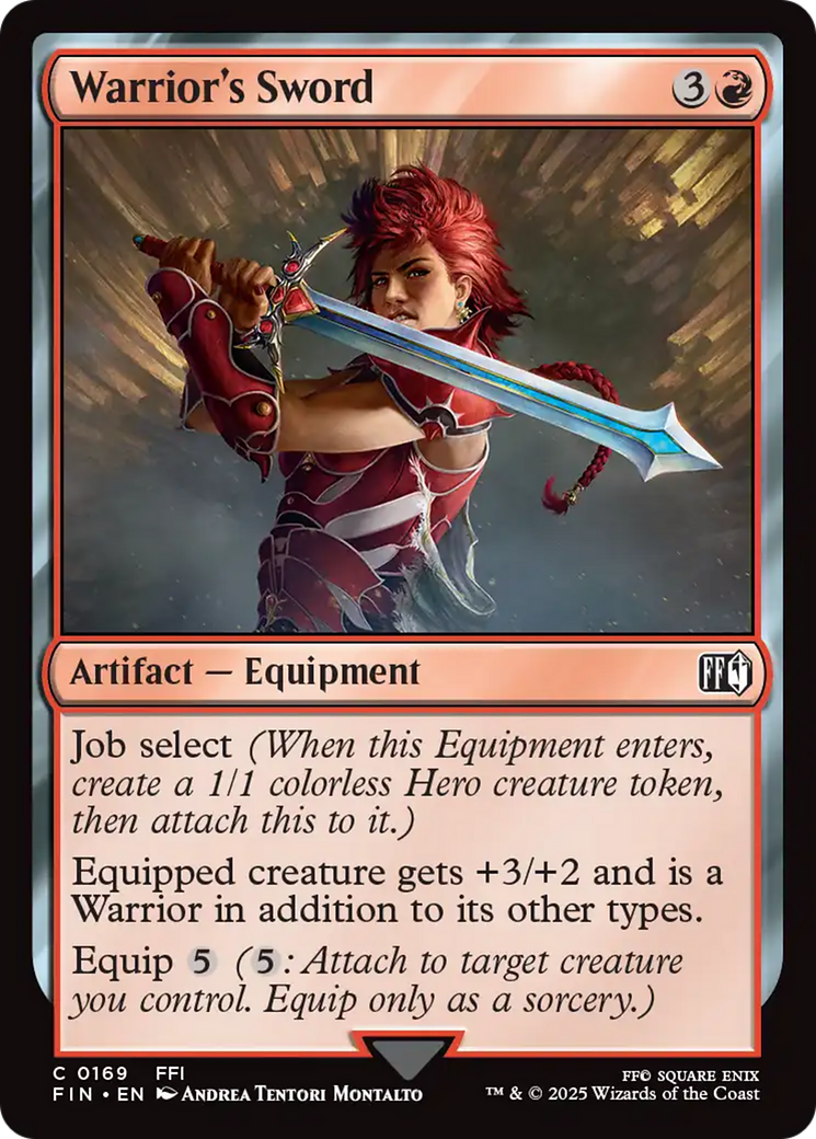 Warrior's Sword (FIN-169) - FINAL FANTASY Foil - Poke-Collect