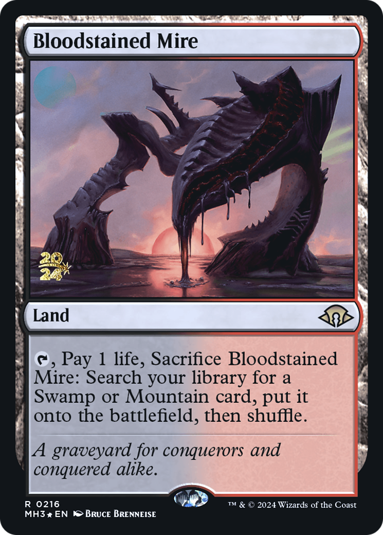 Bloodstained Mire (PRE-216) - Modern Horizons 3 Promos Foil - Poke-Collect