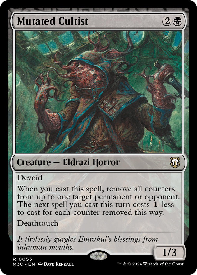 Mutated Cultist (M3C-053) - Modern Horizons 3 Commander: (devoid) - Poke-Collect