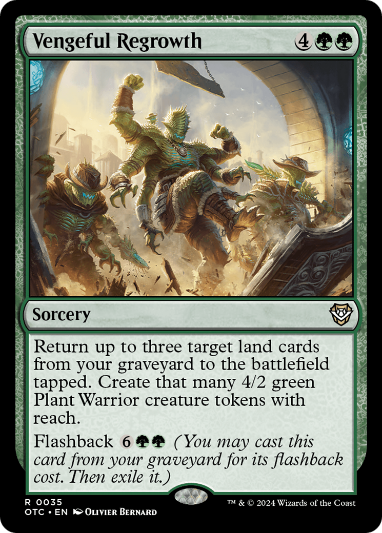 Vengeful Regrowth (OTC-035) - Outlaws of Thunder Junction Commander - Poke-Collect
