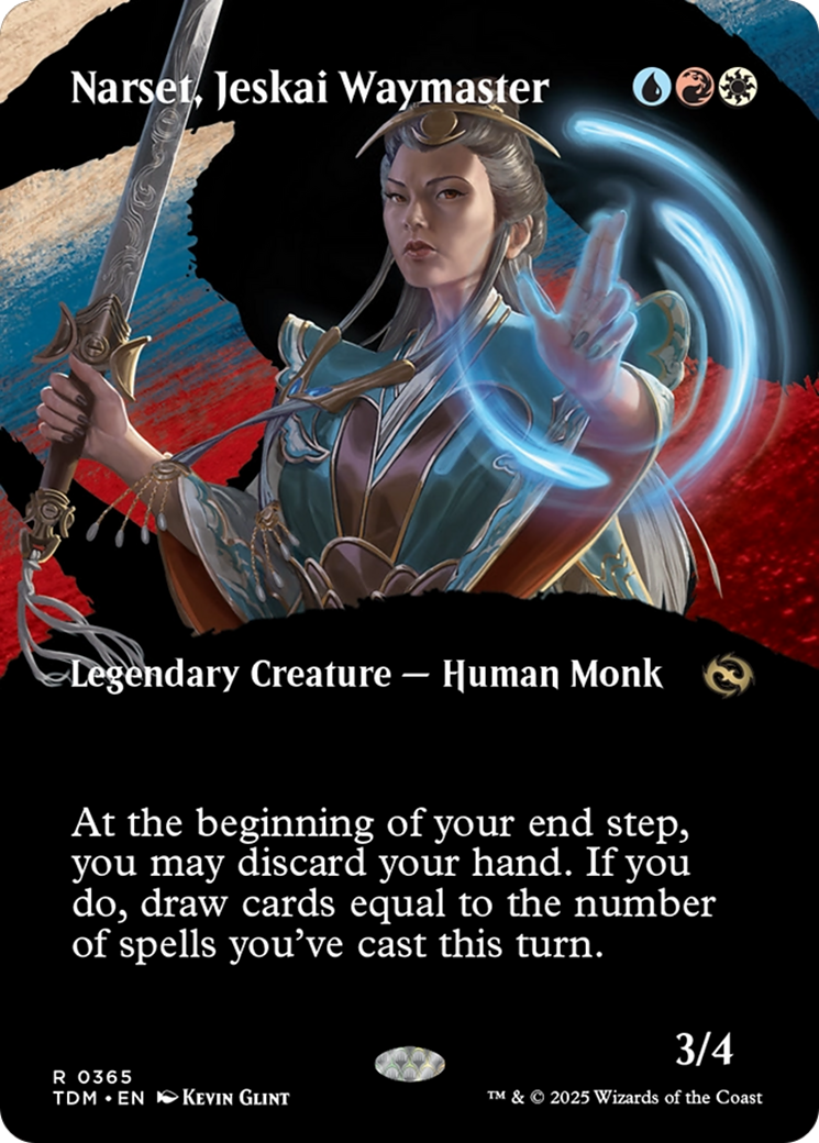 Narset, Jeskai Waymaster (TDM-365) - Tarkir: Dragonstorm: (Showcase) (Borderless) - Poke-Collect