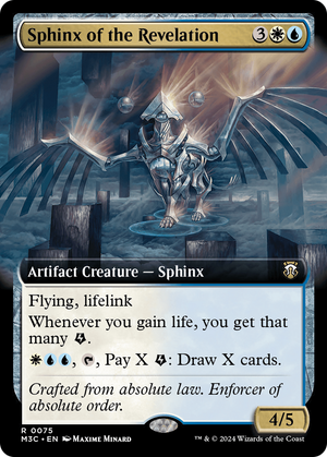 Sphinx of the Revelation (M3C-075) - Modern Horizons 3 Commander: (Extended Art) - Poke-Collect