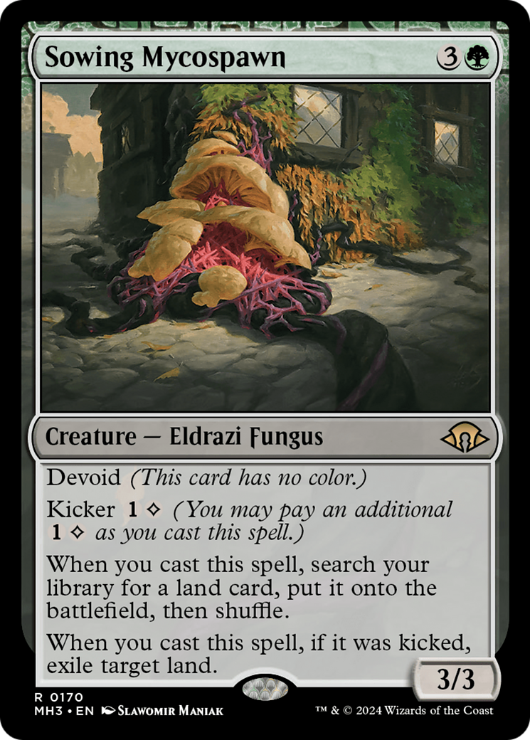 Sowing Mycospawn (MH3-170) - Modern Horizons 3: (devoid) Foil - Poke-Collect