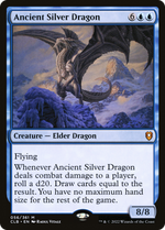 Ancient Silver Dragon (CLB-056) - Commander Legends: Battle for Baldur's Gate - Poke-Collect