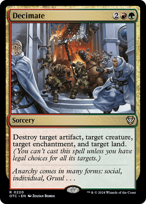 Decimate (OTC-220) - Outlaws of Thunder Junction Commander - Poke-Collect