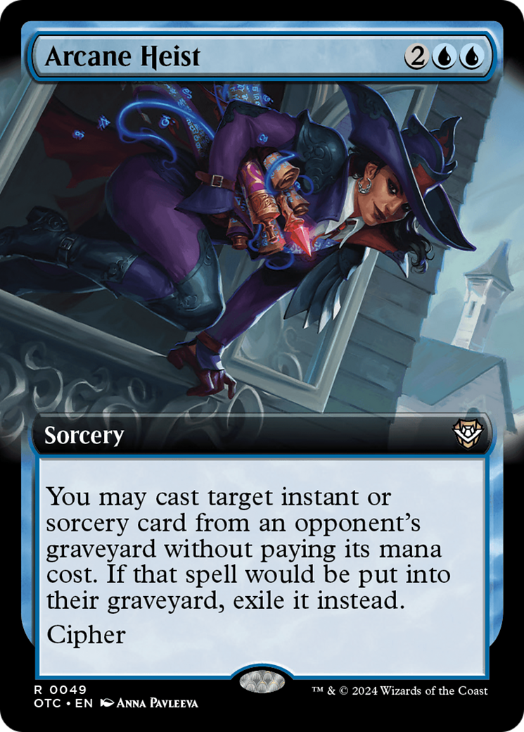 Arcane Heist (OTC-049) - Outlaws of Thunder Junction Commander: (Extended Art) - Poke-Collect