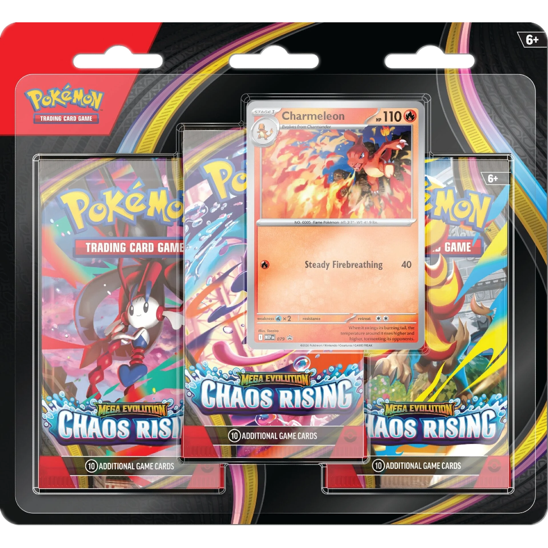 Mega Evolution: Chaos Rising 3-Pack Blister - Poke-Collect
