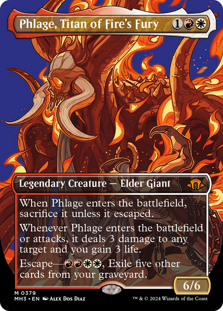 Phlage, Titan of Fire's Fury (Borderless) (MH3-379) - Modern Horizons 3 (Borderless) - Poke-Collect