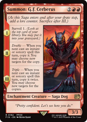 Summon: G.F. Cerberus (FIN-162) - FINAL FANTASY: (enchantment) Foil - Poke-Collect