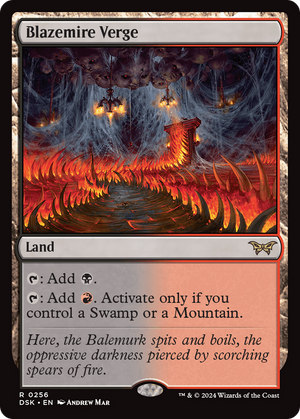 Blazemire Verge (DSK-256) - Duskmourn: House of Horror Foil - Poke-Collect