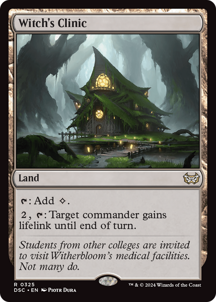 Witch's Clinic (DSC-325) - Duskmourn: House of Horror Commander - Poke-Collect