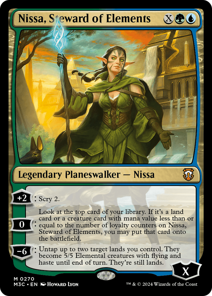 Nissa, Steward of Elements (M3C-270) - Modern Horizons 3 Commander - Poke-Collect