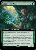 Sage of the Maze (M3C-067) - Modern Horizons 3 Commander: (Extended Art) - Poke-Collect