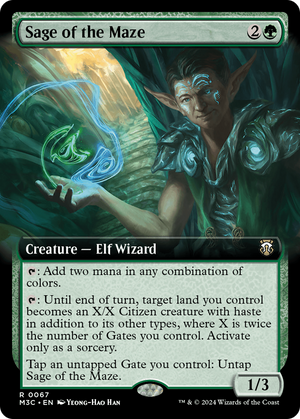 Sage of the Maze (M3C-067) - Modern Horizons 3 Commander: (Extended Art) - Poke-Collect