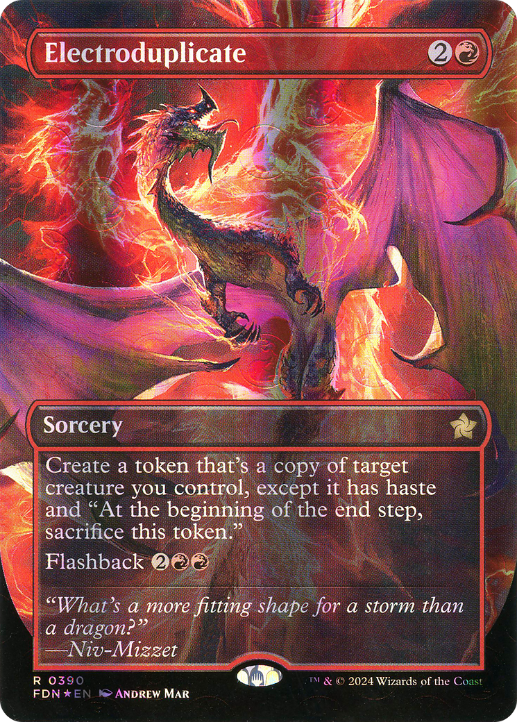 Electroduplicate (FDN-390) - Foundations (Borderless) Foil - Poke-Collect