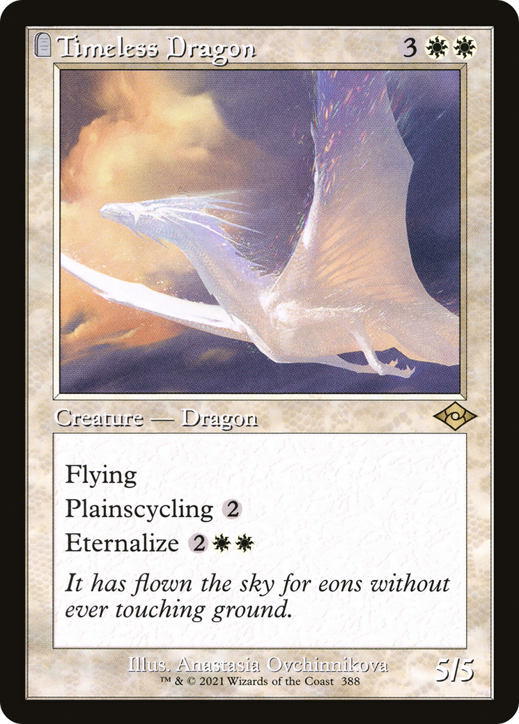 Timeless Dragon (MH2-388) - Modern Horizons 2: (tombstone) Foil - Poke-Collect