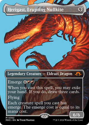 Herigast, Erupting Nullkite (Borderless) (MH3-362) - Modern Horizons 3 (Borderless) - Poke-Collect