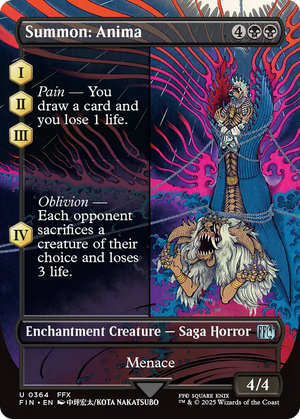 Summon: Anima (FIN-364) - FINAL FANTASY: (enchantment) (Borderless) Foil - Poke-Collect