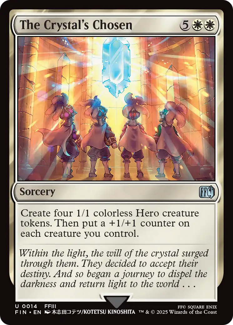 The Crystal's Chosen (FIN-014) - FINAL FANTASY Foil - Poke-Collect