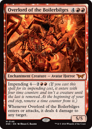Overlord of the Boilerbilges (DSK-146) - Duskmourn: House of Horror: (enchantment) Foil - Poke-Collect