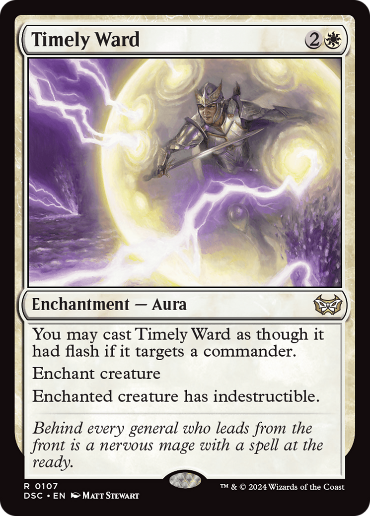 Timely Ward (DSC-107) - Duskmourn: House of Horror Commander - Poke-Collect