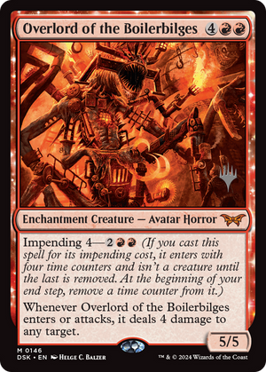Overlord of the Boilerbilges (PPDSK-146) - Duskmourn: House of Horror Promos: (enchantment) - Poke-Collect
