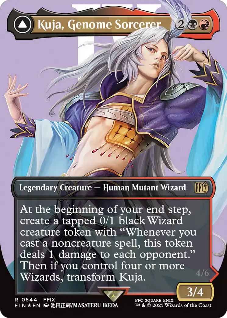 Kuja, Genome Sorcerer // Trance Kuja, Fate Defied (FIN-544) - FINAL FANTASY (Borderless) Foil - Poke-Collect