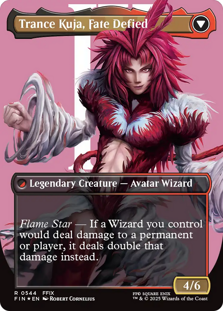 Kuja, Genome Sorcerer // Trance Kuja, Fate Defied (FIN-544) - FINAL FANTASY (Borderless) Foil - Poke-Collect