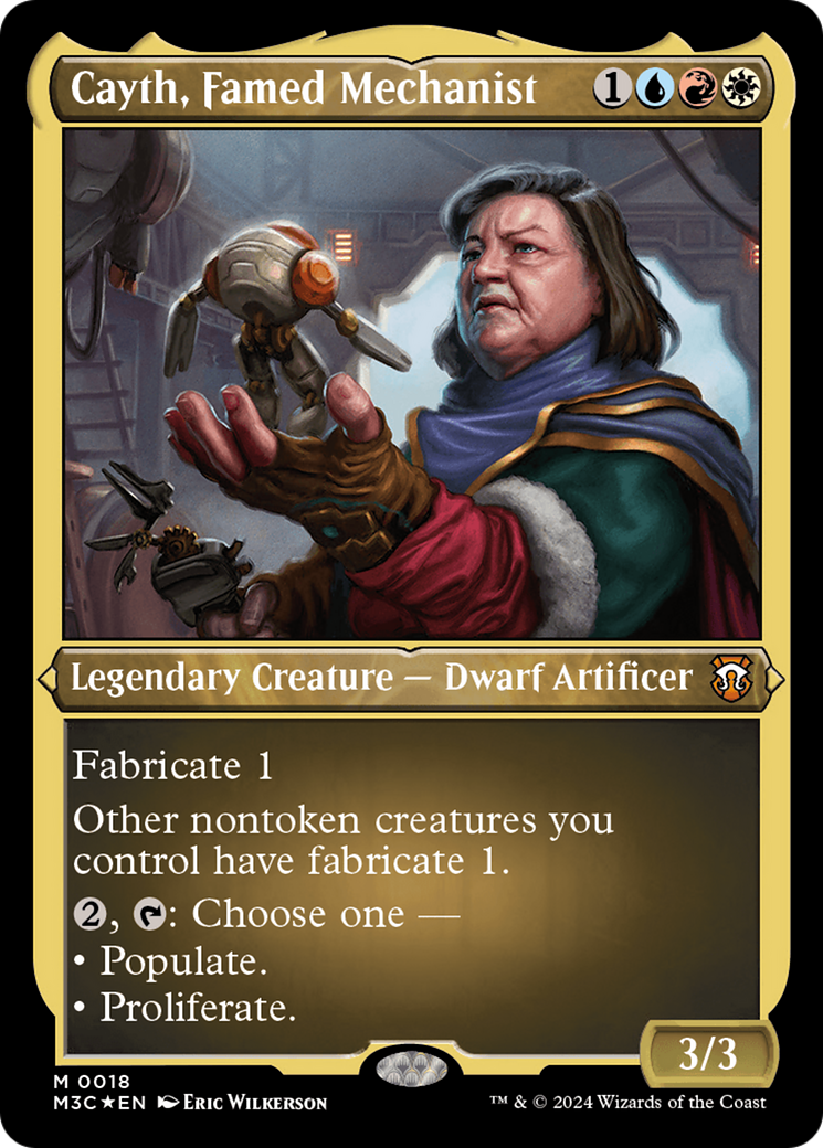 Cayth, Famed Mechanist (M3C-018) - Modern Horizons 3 Commander Etched Foil - Poke-Collect