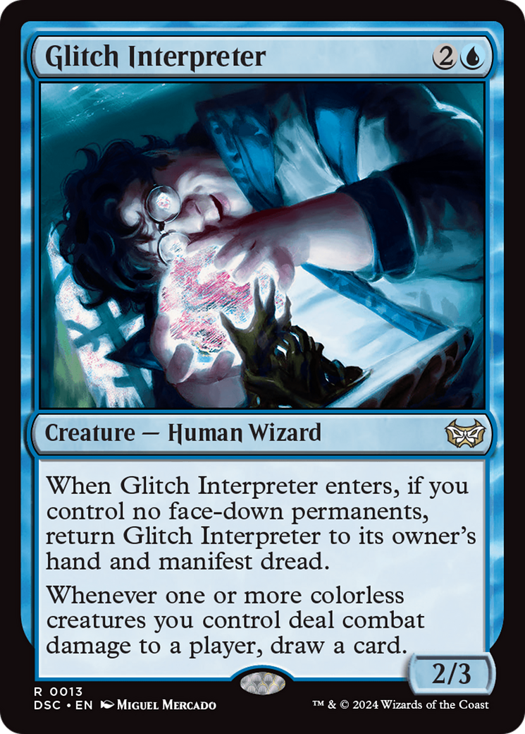 Glitch Interpreter (DSC-013) - Duskmourn: House of Horror Commander - Poke-Collect