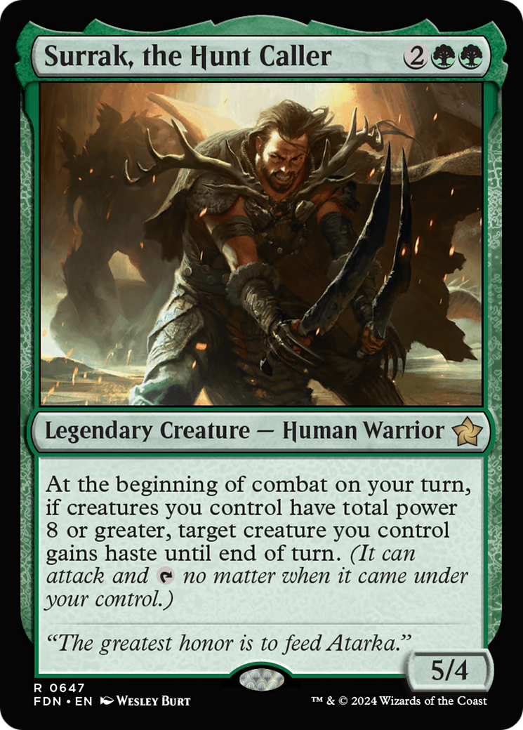 Surrak, the Hunt Caller (FDN-647) - Foundations - Poke-Collect