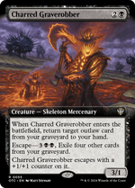 Charred Graverobber (OTC-055) - Outlaws of Thunder Junction Commander: (Extended Art) - Poke-Collect