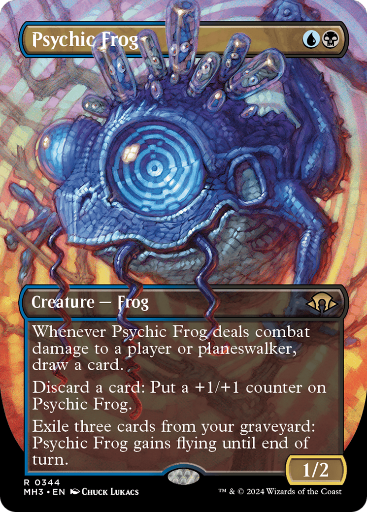 Psychic Frog (Borderless) (MH3-344) - Modern Horizons 3 (Borderless) - Poke-Collect