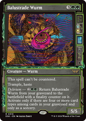 Balustrade Wurm (DSK-319) - Duskmourn: House of Horror: (Showcase) - Poke-Collect