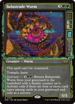 Balustrade Wurm (DSK-319) - Duskmourn: House of Horror: (Showcase) Foil - Poke-Collect
