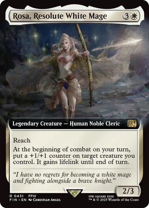 Rosa, Resolute White Mage (FIN-431) - FINAL FANTASY: (Extended Art) - Poke-Collect