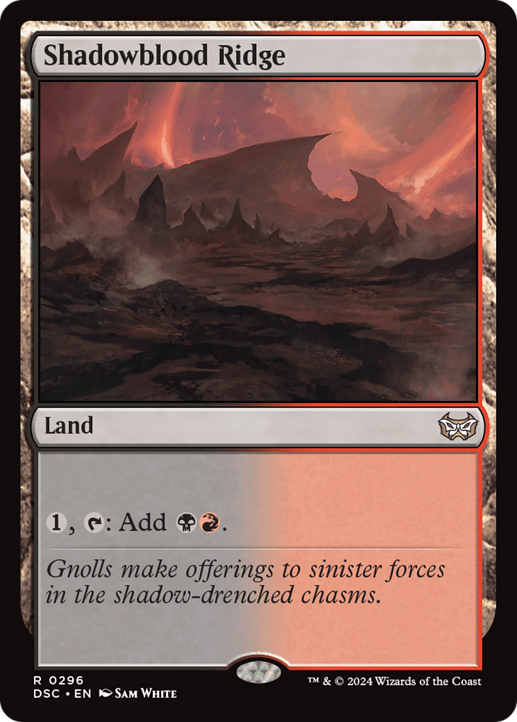 Shadowblood Ridge (DSC-296) - Duskmourn: House of Horror Commander - Poke-Collect