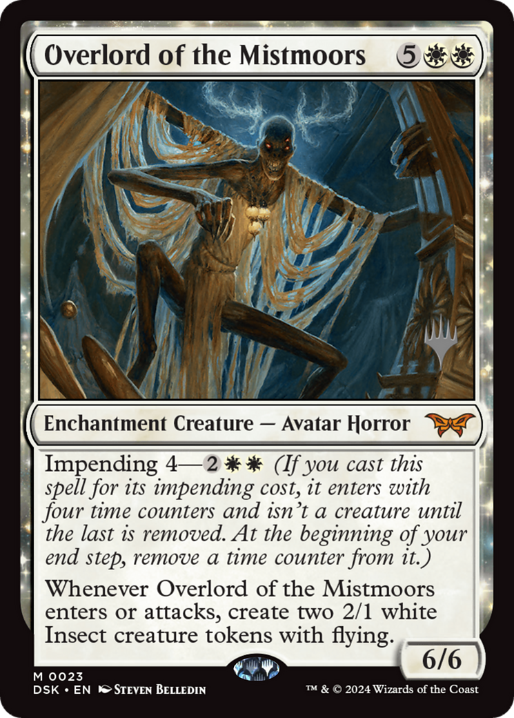 Overlord of the Mistmoors (PPDSK-023) - Duskmourn: House of Horror Promos: (enchantment) Foil - Poke-Collect