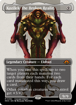 Kozilek, the Broken Reality (Borderless) (MH3-382) - Modern Horizons 3 (Borderless) Foil - Poke-Collect