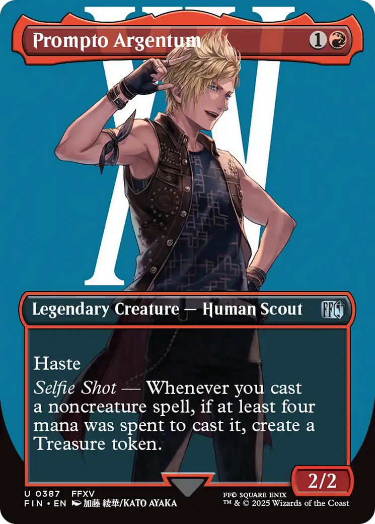 Prompto Argentum (FIN-387) - FINAL FANTASY (Borderless) Foil - Poke-Collect