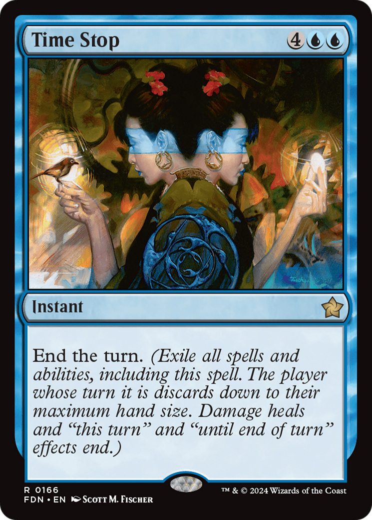 Time Stop (FDN-166) - Foundations Foil - Poke-Collect