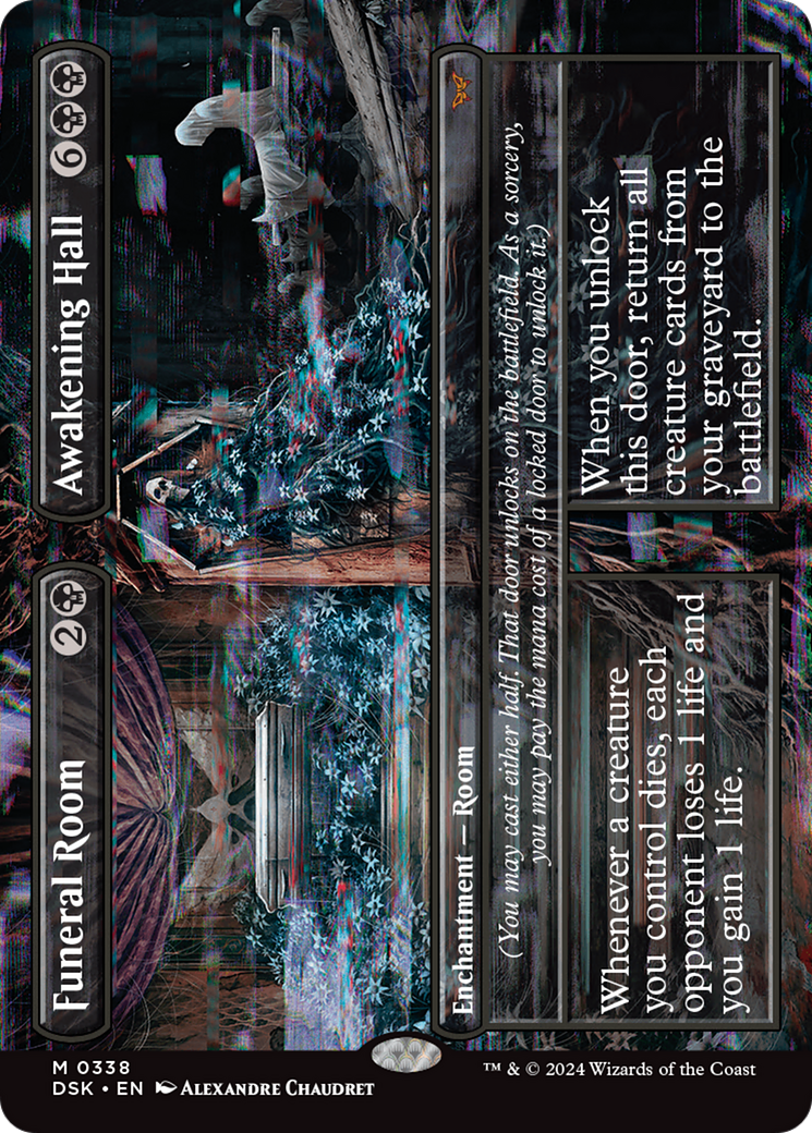 Funeral Room // Awakening Hall (DSK-338) - Duskmourn: House of Horror (Borderless) - Poke-Collect