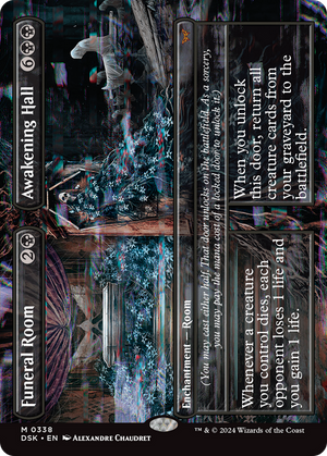 Funeral Room // Awakening Hall (DSK-338) - Duskmourn: House of Horror (Borderless) Foil - Poke-Collect