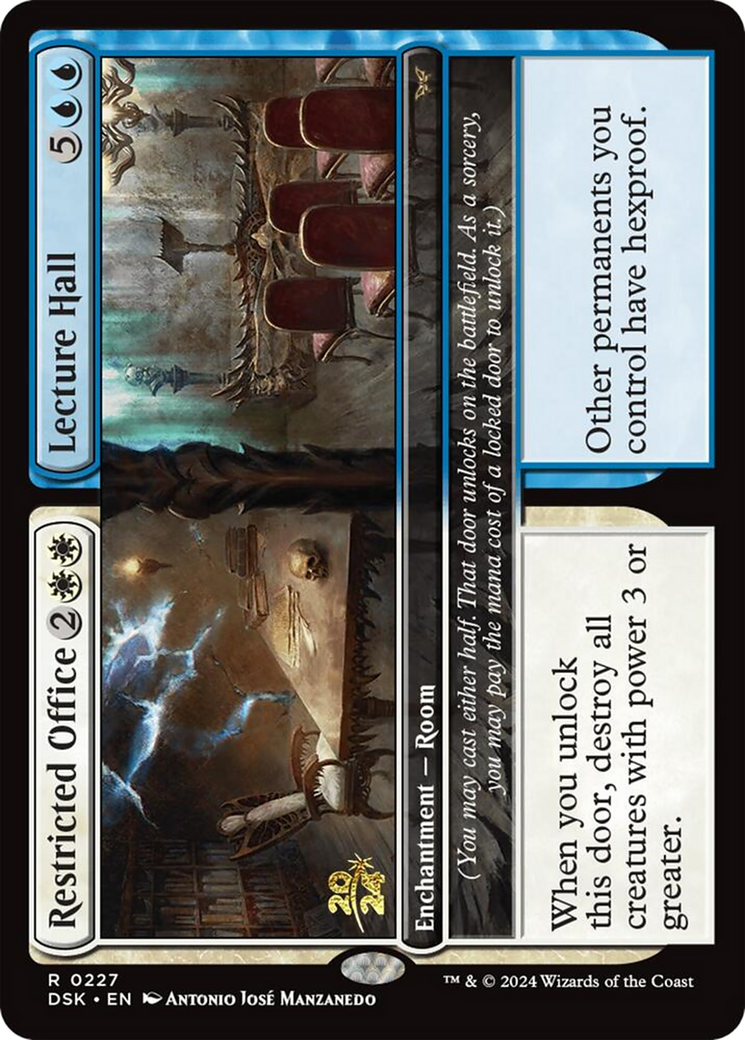 Restricted Office // Lecture Hall (PRE-227) - Duskmourn: House of Horror Promos Foil - Poke-Collect