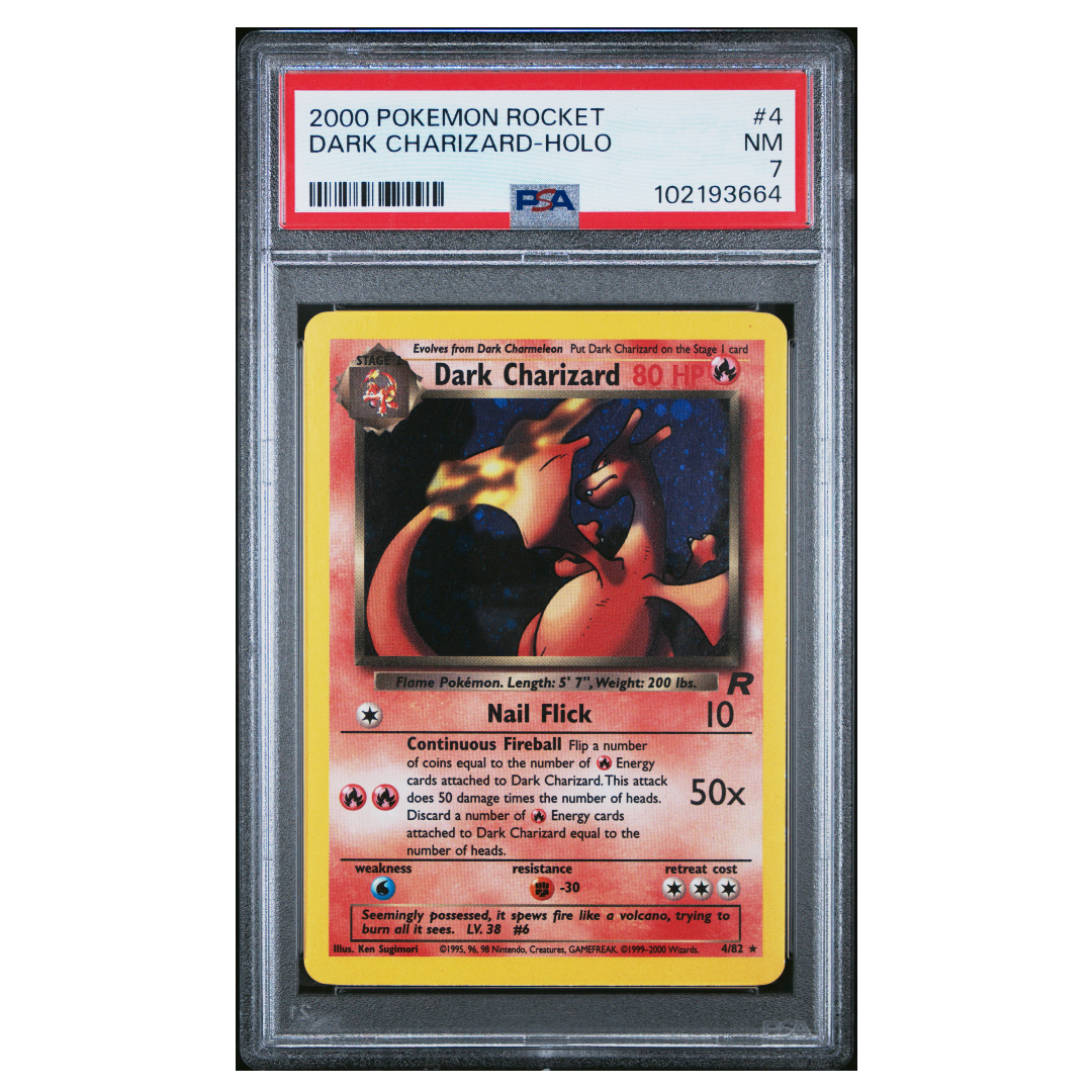 Dark Charizard Holo Team Rocket #4 PSA 7 - Poke-Collect