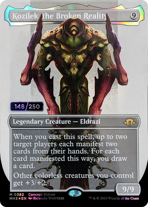 Kozilek, the Broken Reality (Borderless) (Serial Numbered) (MH3-382) - Modern Horizons 3 (Borderless) Foil - Poke-Collect