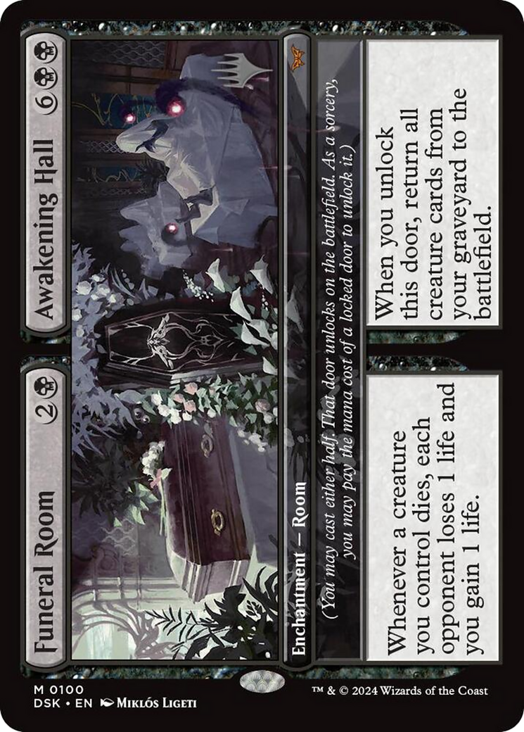 Funeral Room // Awakening Hall (PPDSK-100) - Duskmourn: House of Horror Promos - Poke-Collect