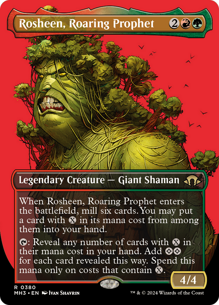 Rosheen, Roaring Prophet (Borderless) (MH3-380) - Modern Horizons 3 (Borderless) - Poke-Collect