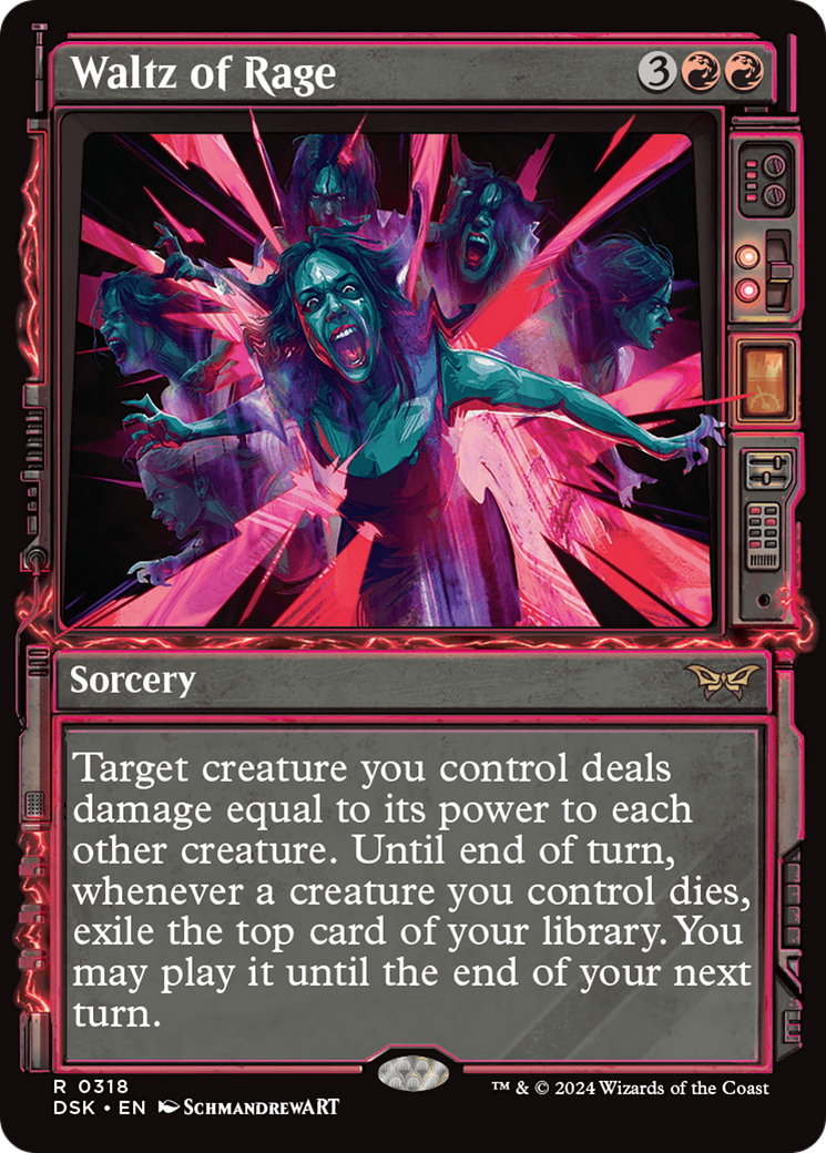 Waltz of Rage (DSK-318) - Duskmourn: House of Horror: (Showcase) Foil - Poke-Collect
