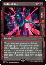 Waltz of Rage (DSK-318) - Duskmourn: House of Horror: (Showcase) Foil - Poke-Collect